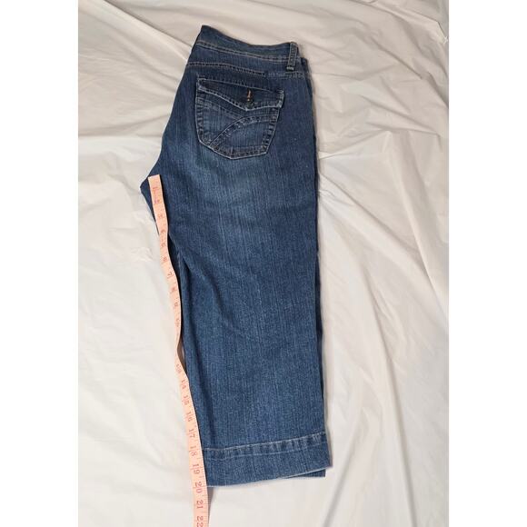 Bandolinoblu Cropped Jeans Women's Size 8 Wide Leg Cotton Blend Stylish Classic - Picture 5 of 6
